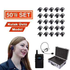 Kulak Üstü Tur Rehber Sistemi 50'li Set