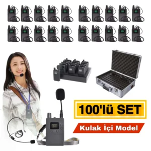 Tur Rehber Kulaklık Sistemi 100'lü Set